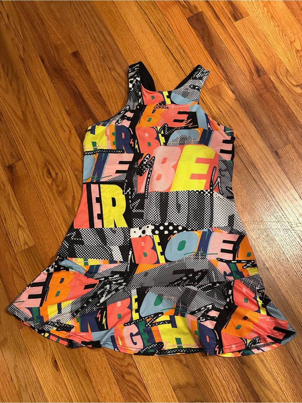 adidas Multicolor Graphic Racerback Tennis Dress